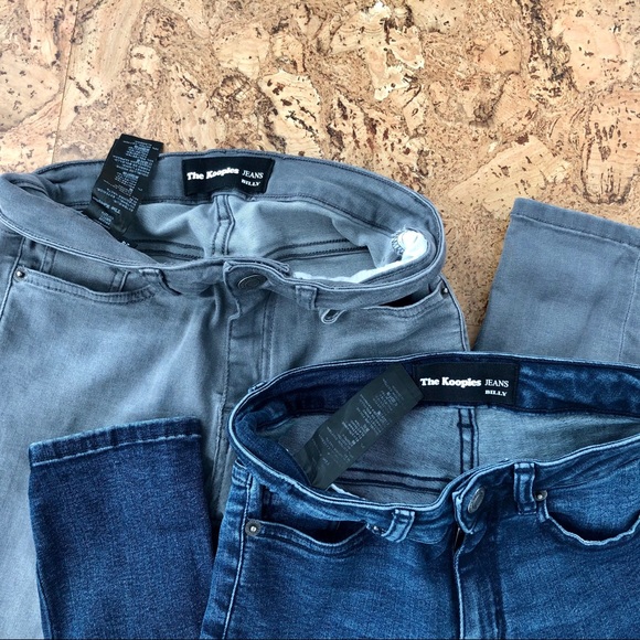 Two Pair: The Kooples Billy Jean, Blue&Gray, sz 24 - Picture 5 of 8